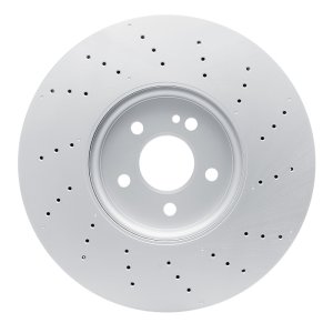 Mercedes-Benz A35 AMG Brake Rotor (1) - Front - R1 Concepts - Drilled Carbon Alloy GeoMET - `20-`22